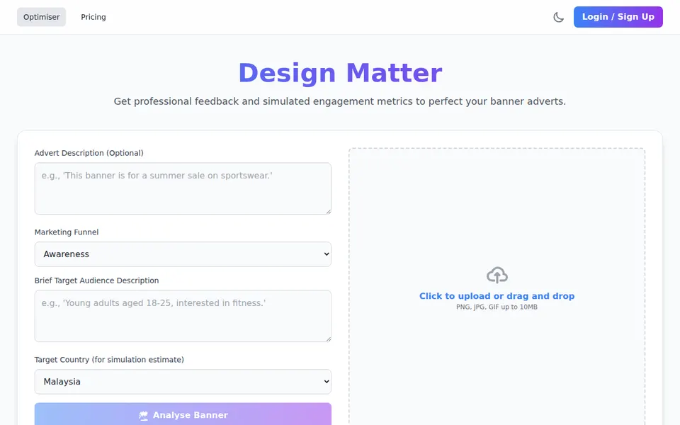 Design Matter website